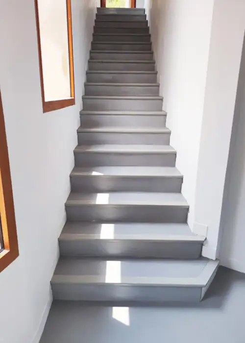 escaliers béton ciré sur mesure artisan